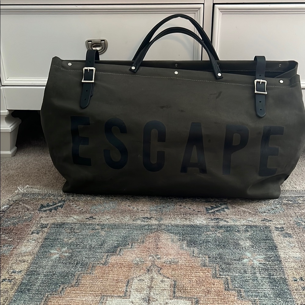 Olive Green Canvas Escape Bag